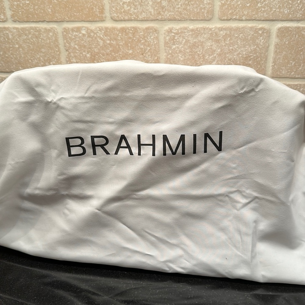 Brahmin Nadia Satchel croc embossed